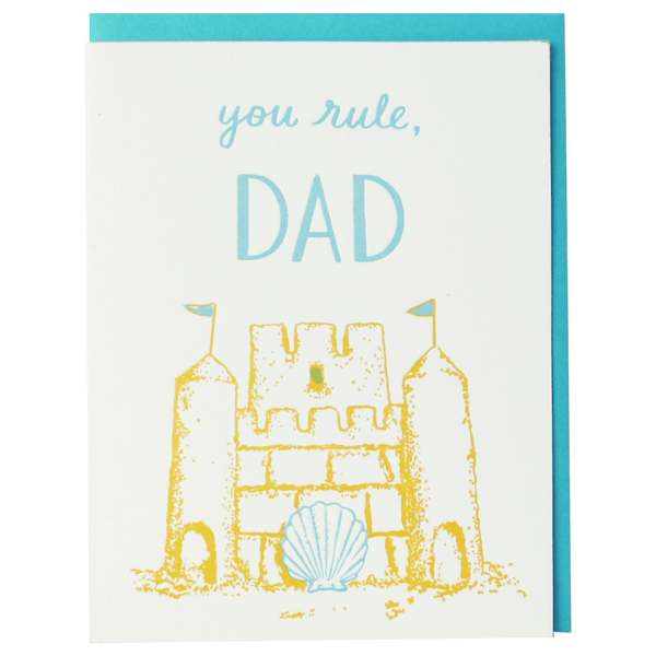 Sandcastle Father's Day Card