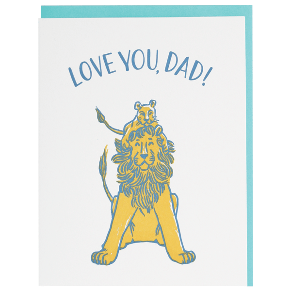 Lion and Cub Father's Day Card