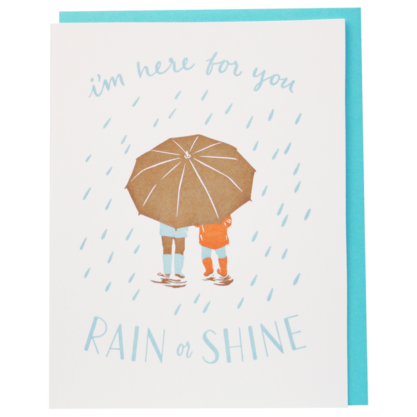 Rain Shower Thinking of You Card