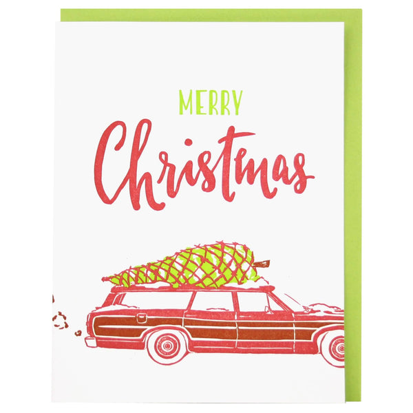 Station Wagon Christmas Card