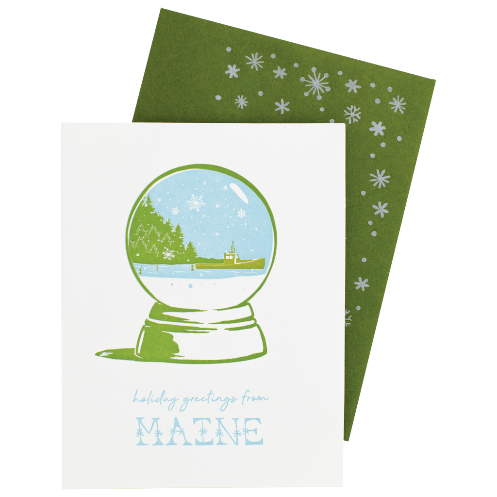 Holiday Greetings From Maine Holiday Card | Smudge Ink