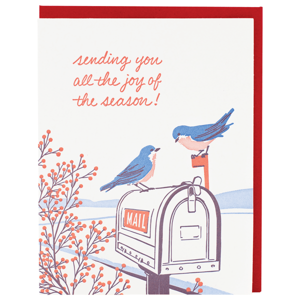 Bluebirds Holiday Card
