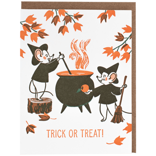 Little Witches Halloween Card