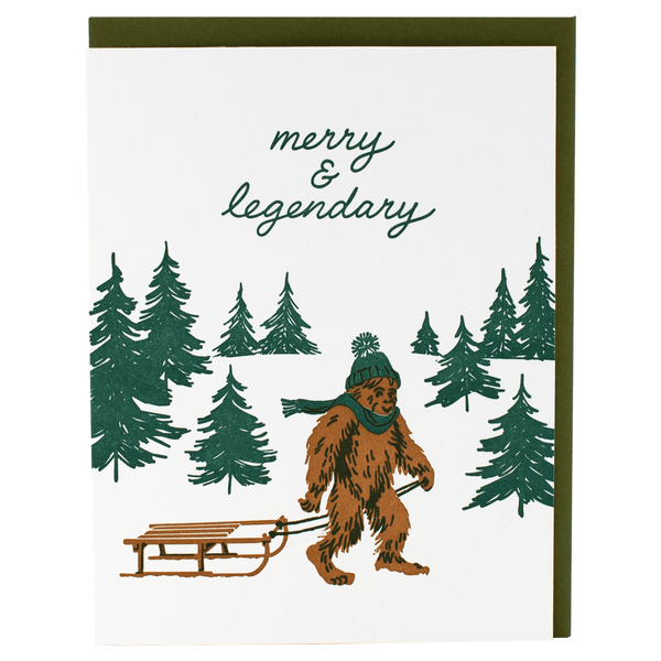 Merry Sasquatch Holiday Card