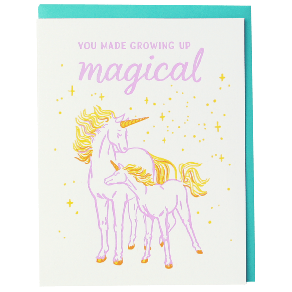 Unicorns Caregiver Card