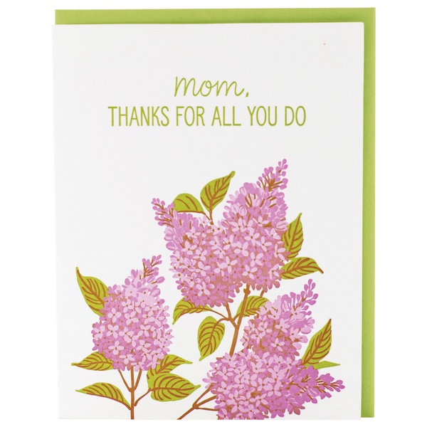 Blooming Lilacs Mother's Day Card