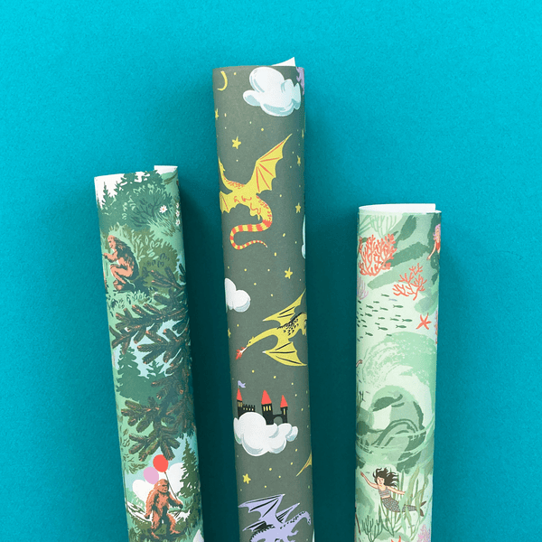 Festive Birds Gift Wrap Set – Smudge Ink
