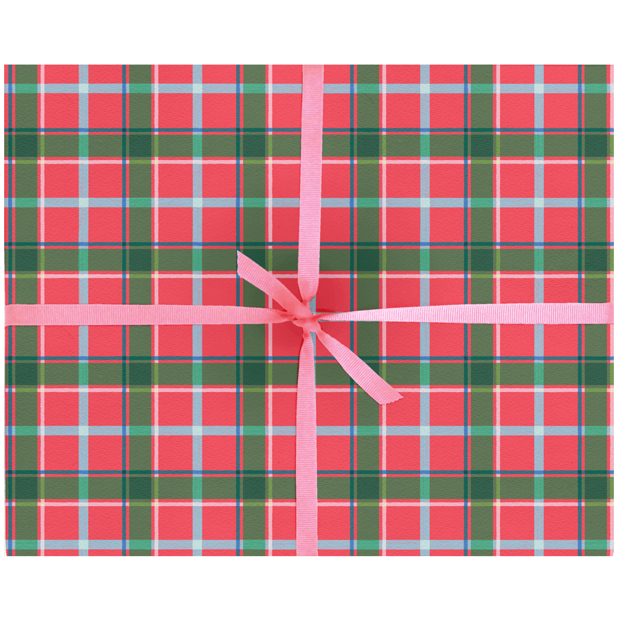 Festive Plaid Gift Wrap, Wrapping Paper